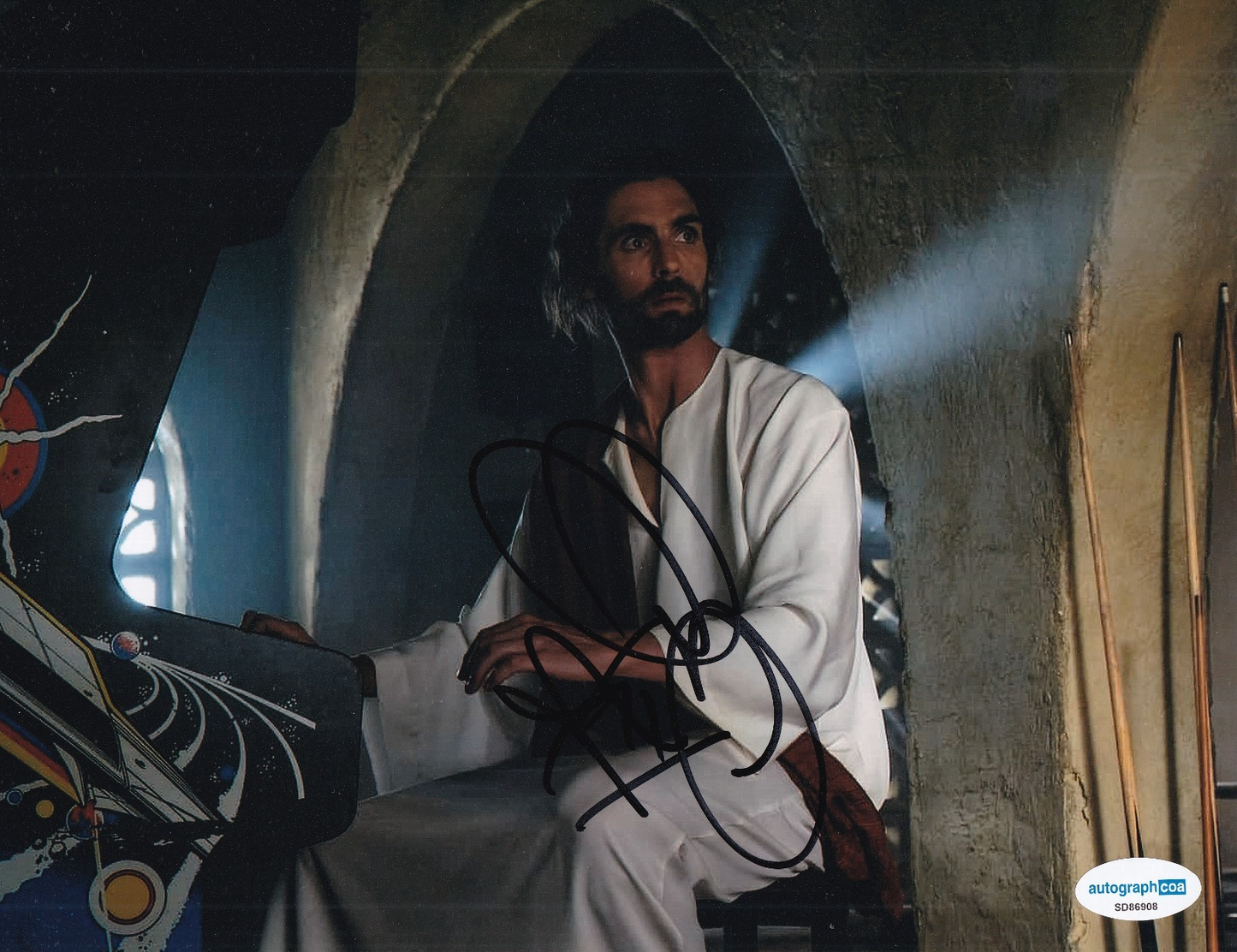 TYSON RITTER signed (PREACHER) Jesus Christ Movie 8X10 photo ACOA SD86908