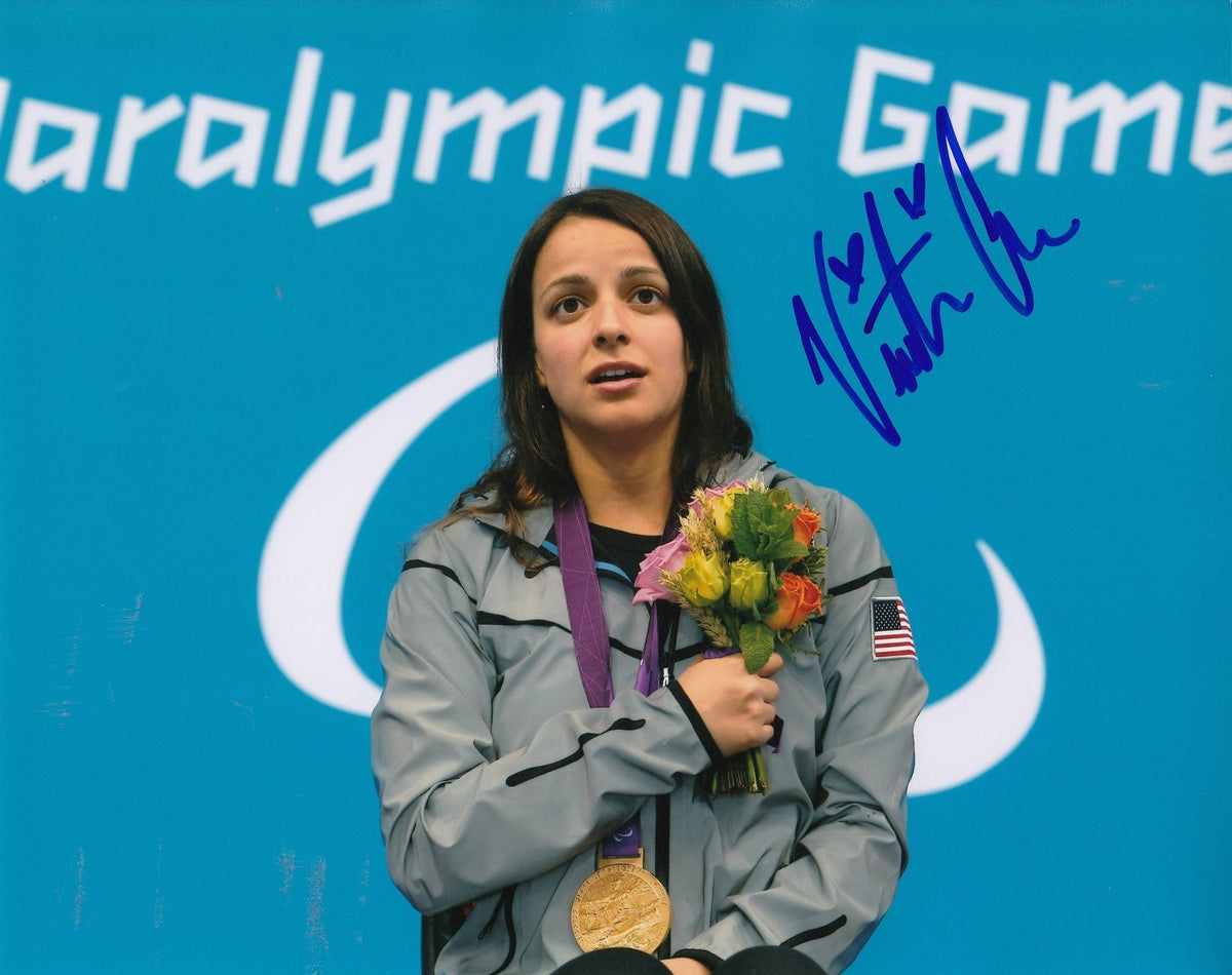 VICTORIA ARLEN signed *American paralympian swimmer* OLYMPICS 8X10 photo W/COA C