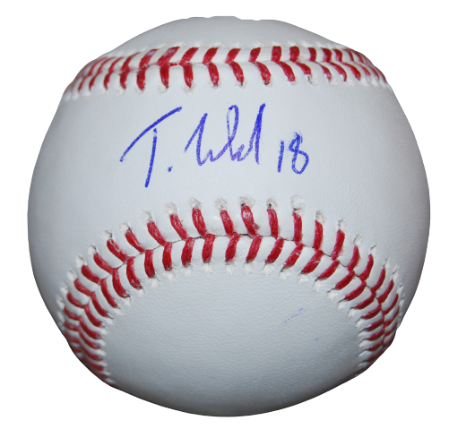 THAD WARD signed (WASHINGTON NATIONALS) Prospect OML baseball JSA COA AH95642