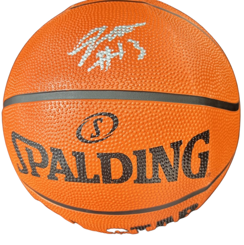 JORDAN HAWKINS signed (NEW ORLEANS PELICANS) Spalding basketball PSA/DNA AN10460