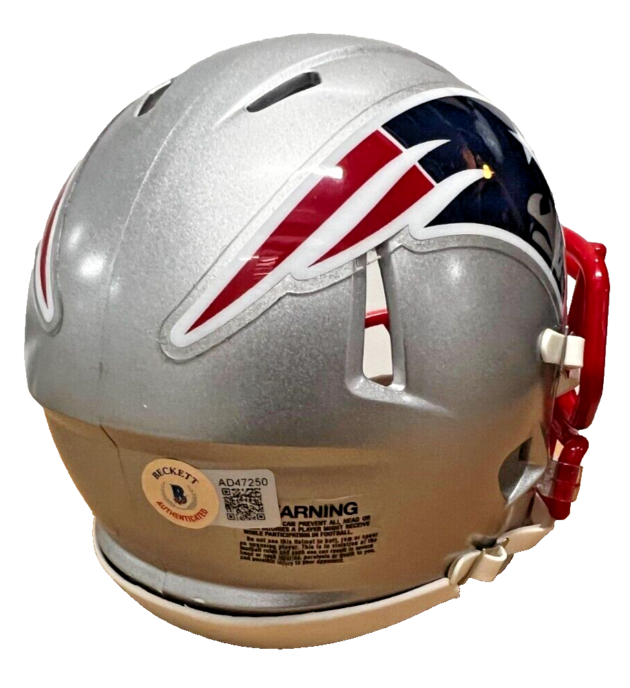 JEROD MAYO signed (NEW ENGLAND PATRIOTS) mini football helmet BECKETT AD47250