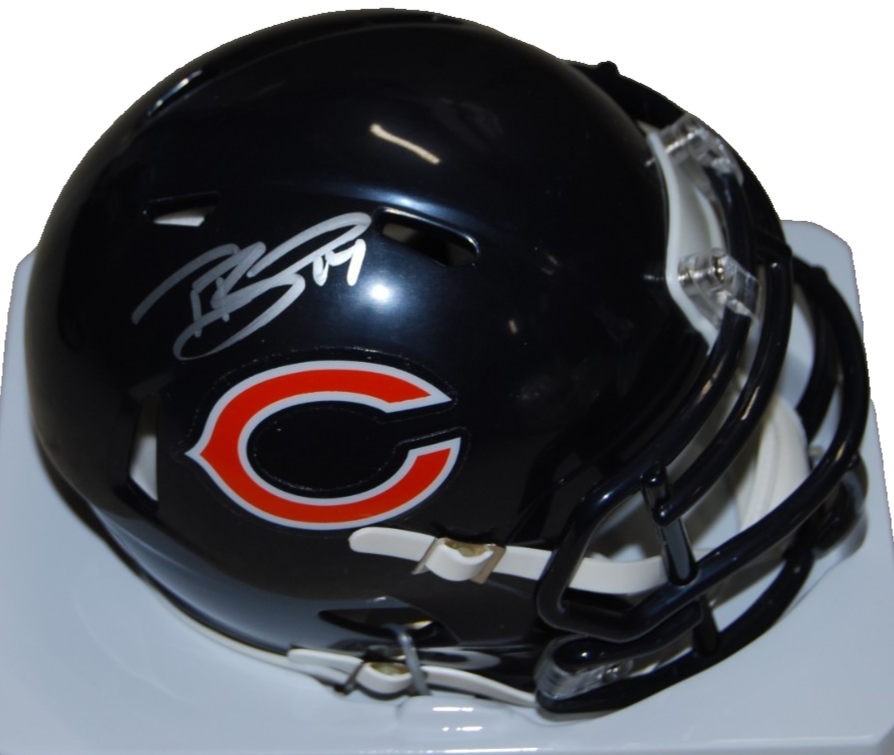 TYSON BADGENT signed (CHICAGO BEARS) mini football helmet BECKETT BAS BV10322
