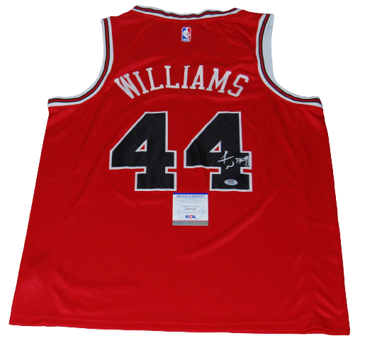 PATRICK WILLIAMS signed (CHICAGO BULLS) red Basketball jersey PSA/DNA AN10188