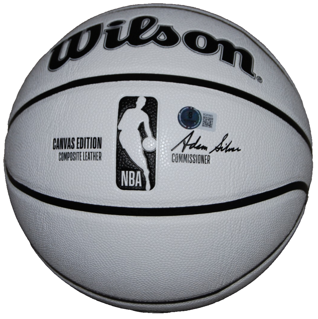 ASA NEWELL signed Wilson NBA basketball (GEORGIA BULLDOGS) 2025 DRAFT BECKETT