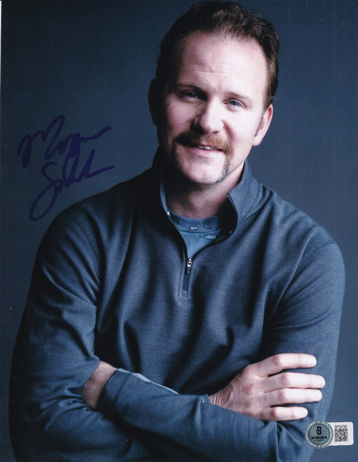 MORGAN SPURLOCK signed (SUPER SIZE ME) Movie 8X10 photo BECKETT BAS BP30790