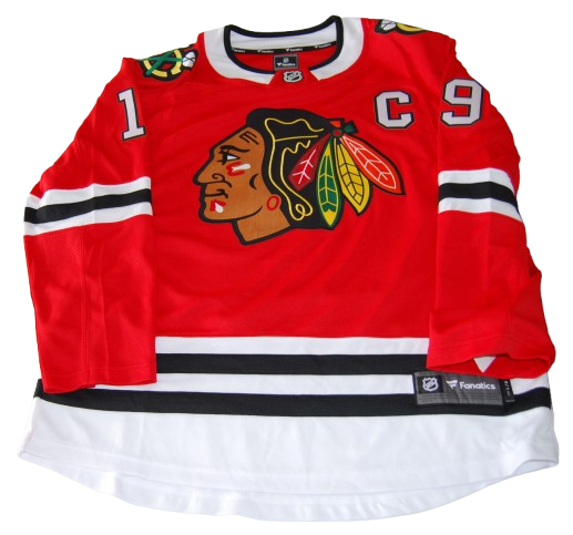 JONATHAN TOEWS signed (CHICAGO BLACKHAWKS) Red L hockey jersey JSA AX28919