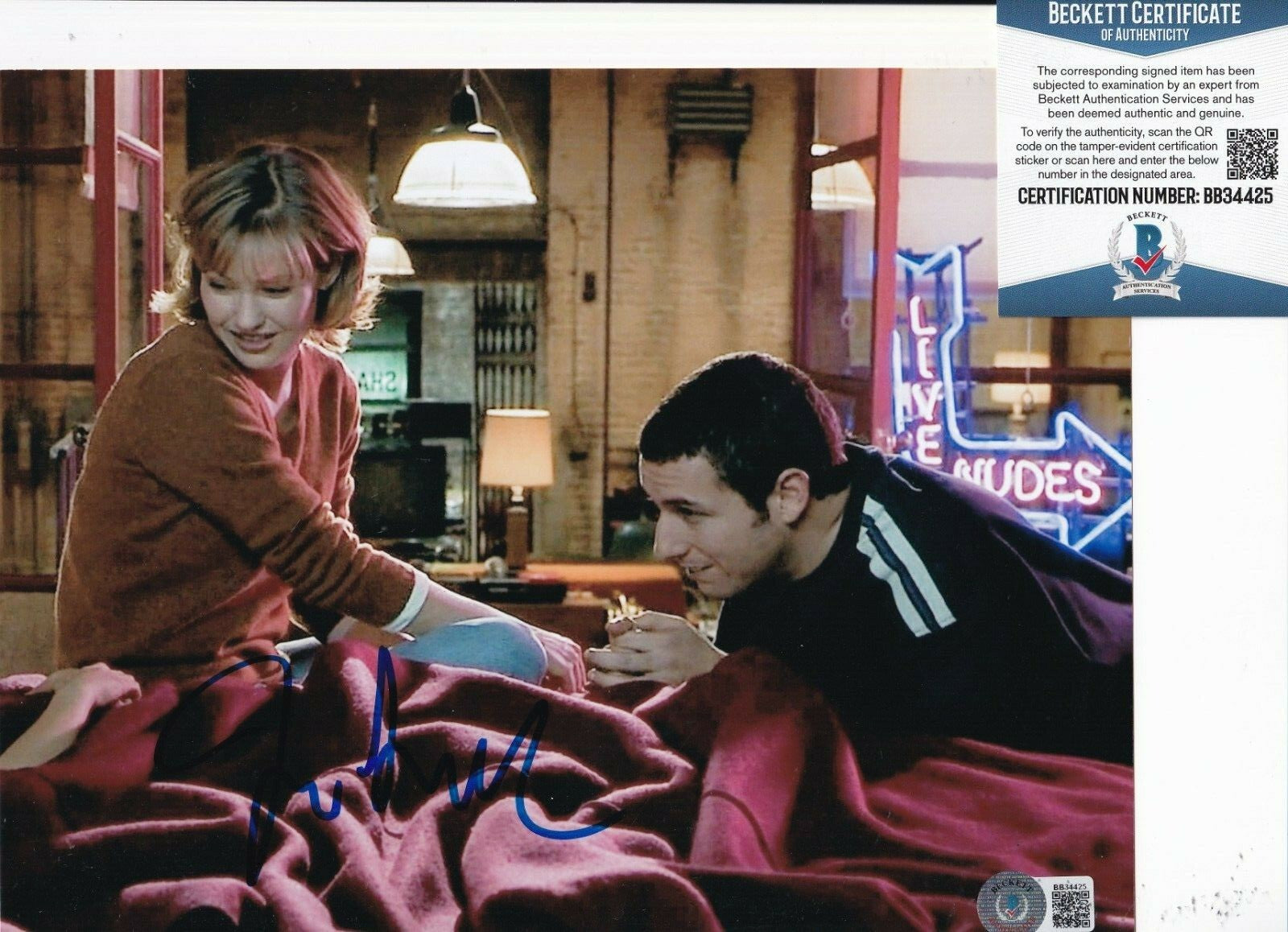JOEY LAUREN ADAMS signed (BIG DADDY) Layla Movie 8X10 photo BECKETT BAS BB34425