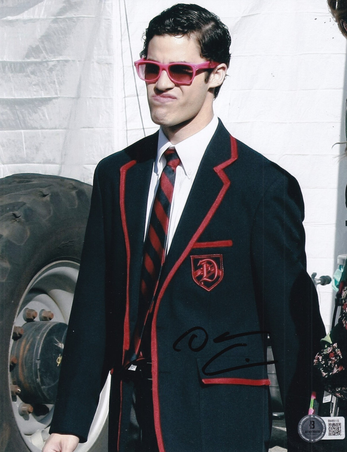 DARREN CRISS signed (GLEE) Blaine Anderson AUTOGRAPH 8X10 photo BECKETT BM85115