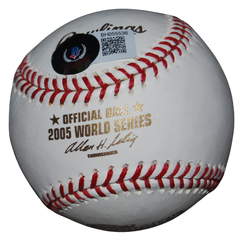 FRANK THOMAS signed (2005 WORLD SERIES) White Sox baseball BECKETT BH055536
