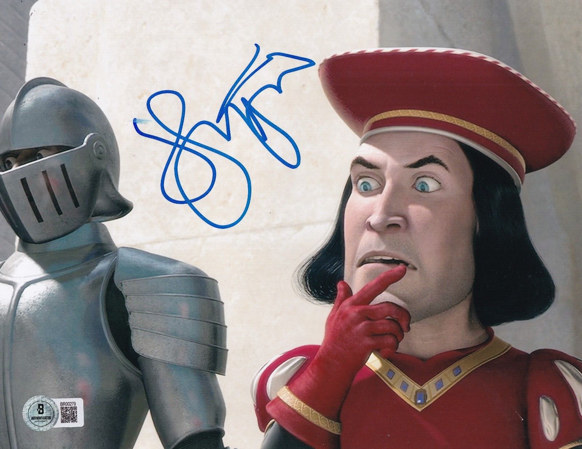 JOHN LITHGOW signed (SHREK) Lord Farquad movie 8X10 photo BECKETT BAS BR00279