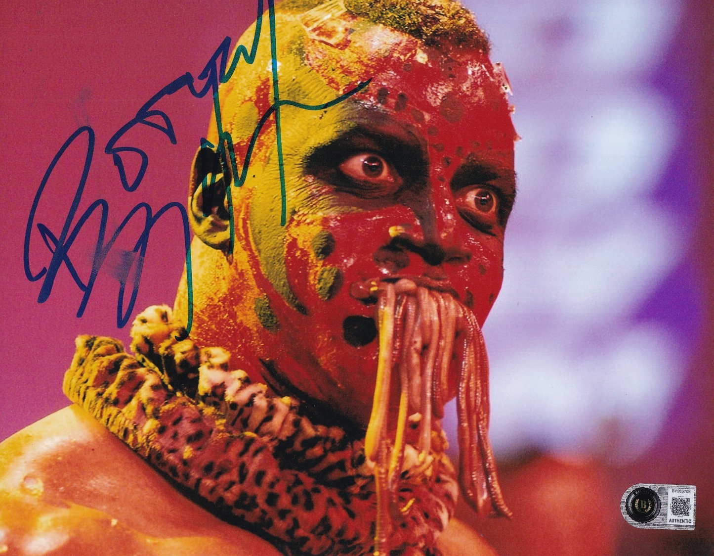 BOOGEYMAN signed (WWE) Wrestling SMACKDOWN RAW 8x10 photo BECKETT BY085708