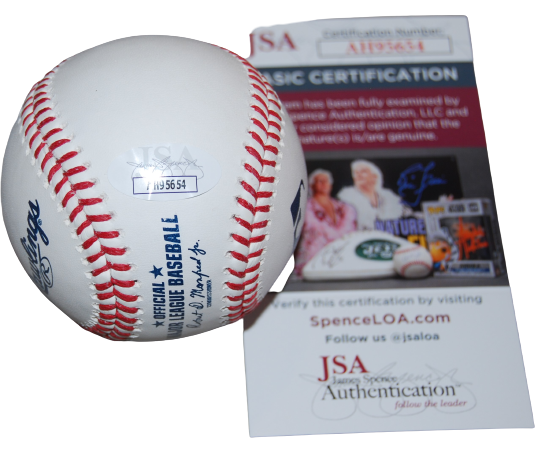 SANDY GASTON signed (TAMPA BAY RAYS) PROSPECT OML baseball JSA COA AH95654