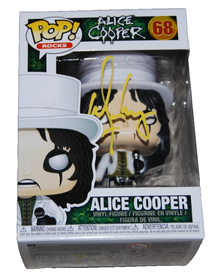 ALICE COOPER signed (POP ROCKS!) School's Out Funko pop #68 BECKETT BAS BU41120