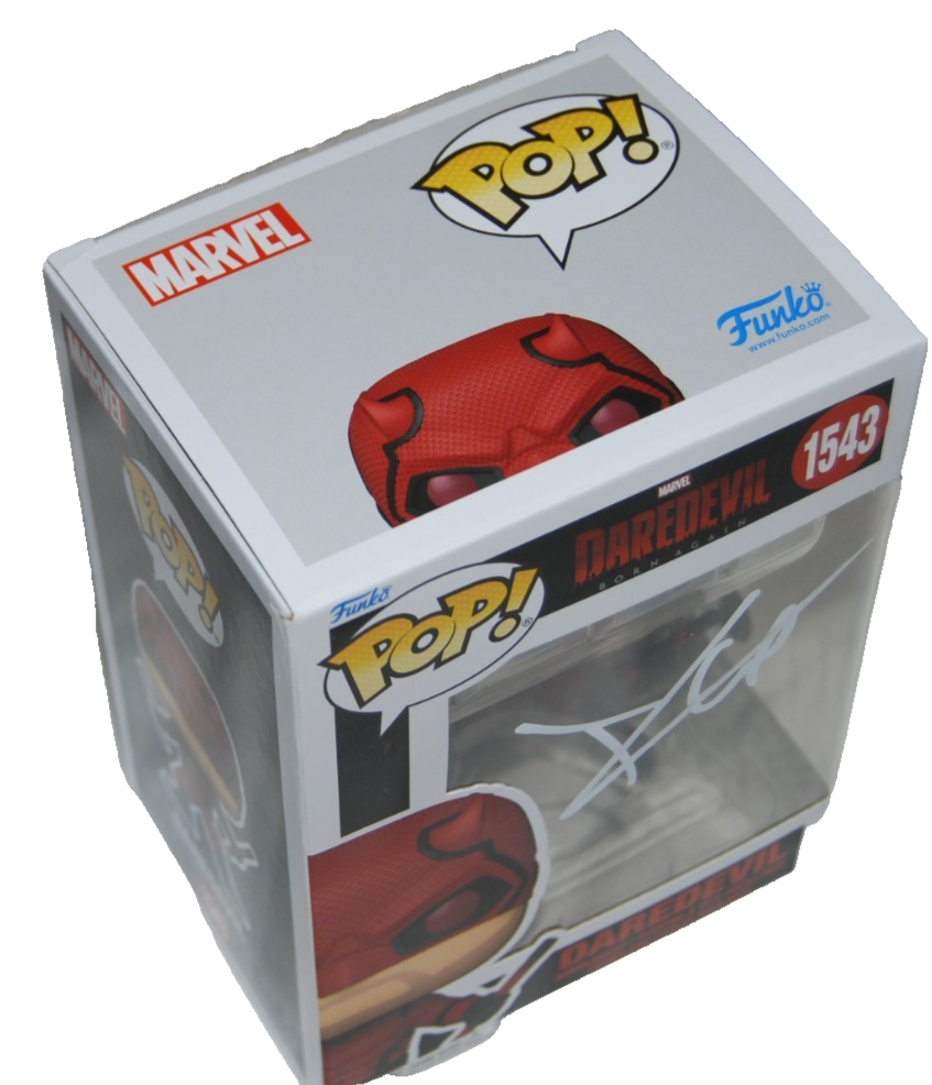 CHARLIE COX signed (DAREDEVIL) Born Again Funko Pop #1543 BECKETT BY085868