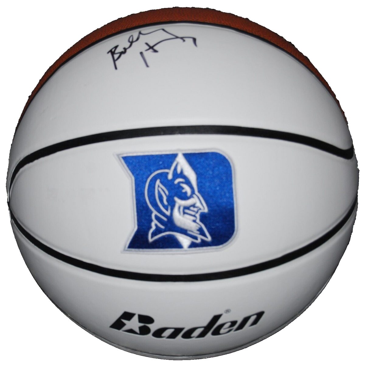 BOBBY HURLEY signed (DUKE BLUE DEVILS) F/S LOGO basketball PSA/DNA AN61745