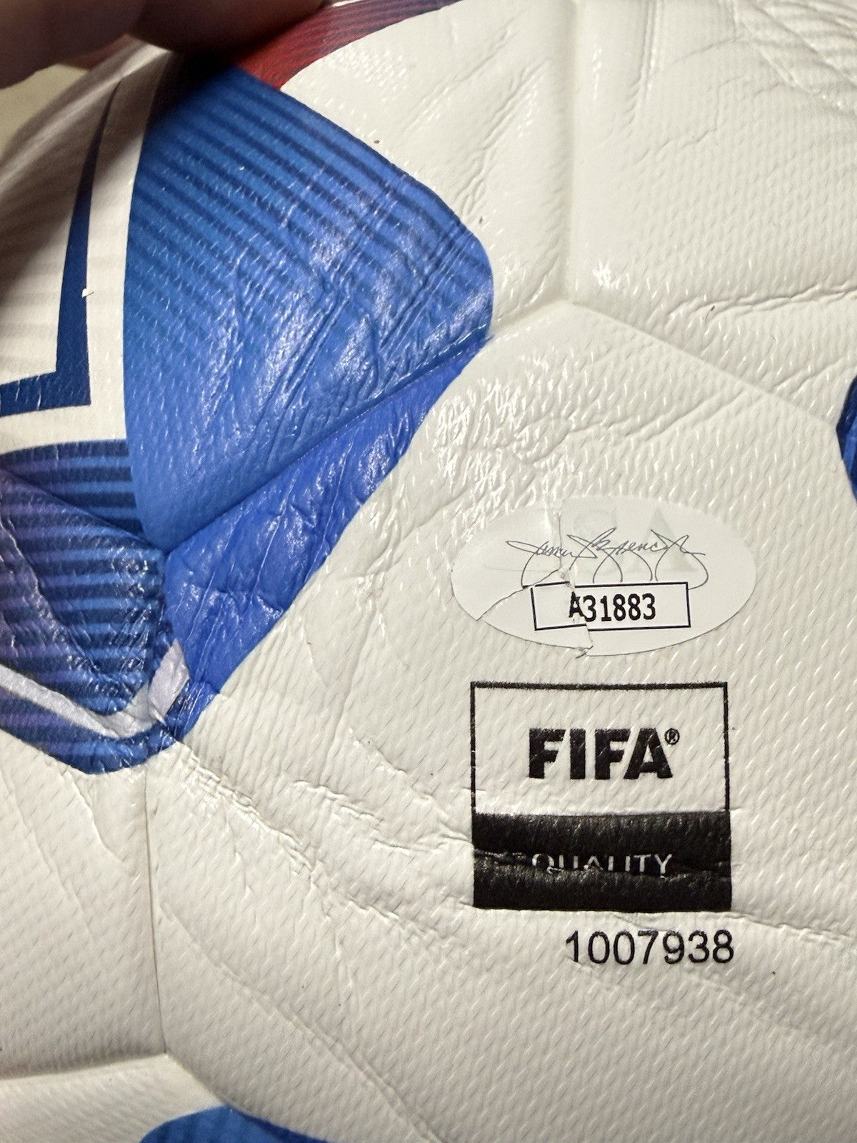 BRAZIL signed (PUMA) Endrick Pepe Marquinhos Team Soccer ball JSA AX31883