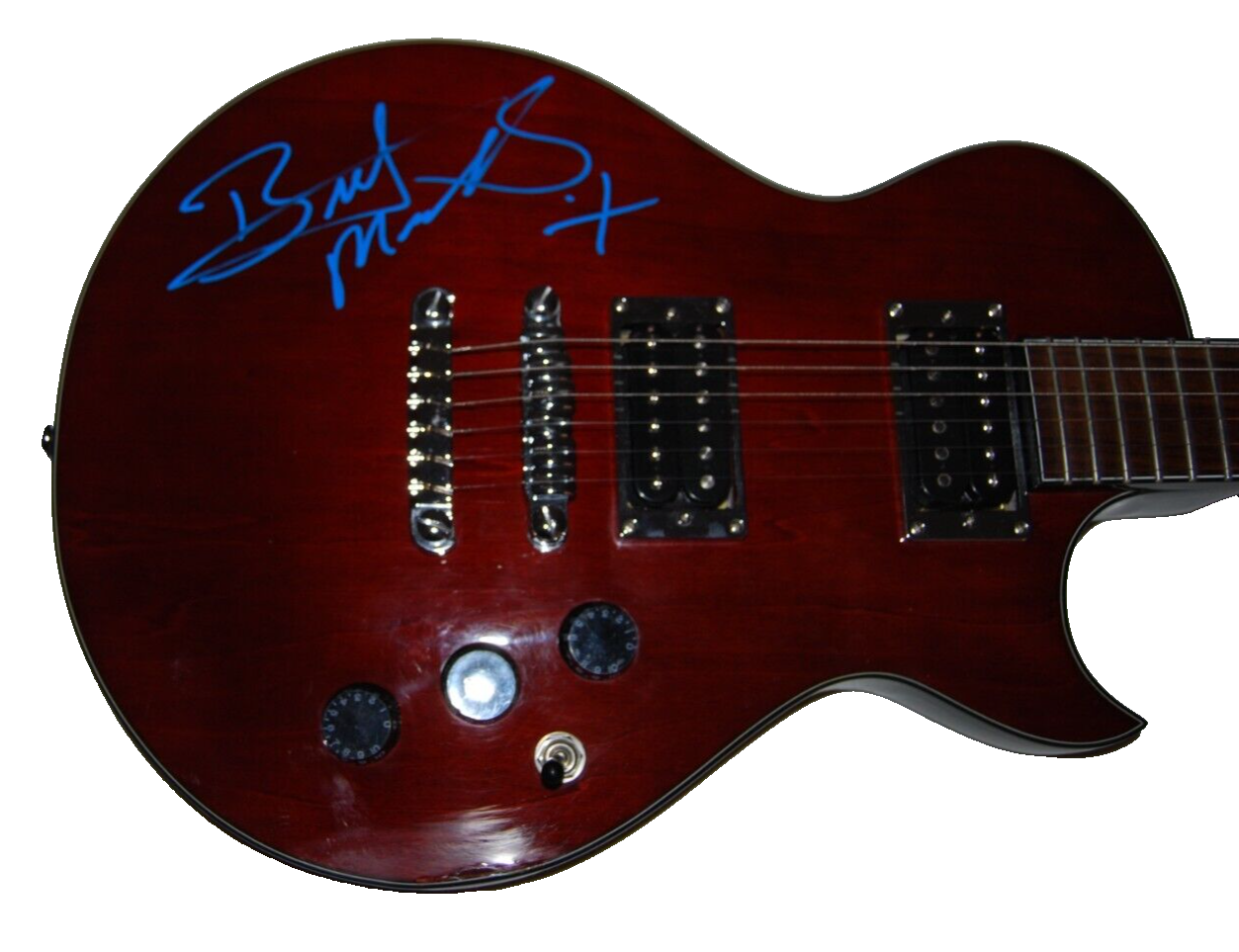BRETT MICHAELS signed (POISON) Ibanez electric guitar  BECKETT BAS BR00344