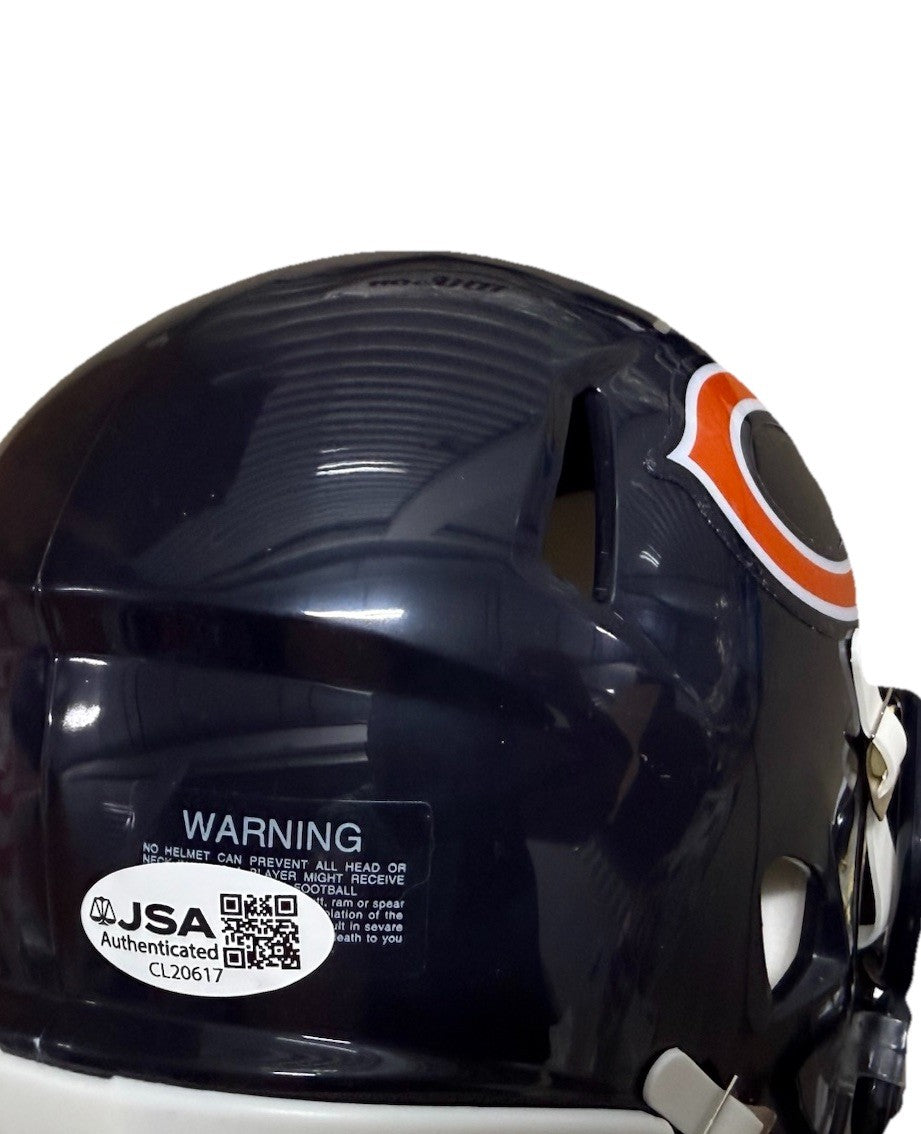 NAHSHON WRIGHT signed (CHICAGO BEARS) 🐻 mini football helmet JSA COA CL20617