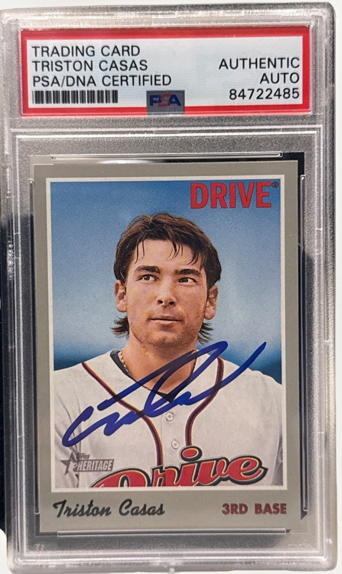 Triston Casas signed 2019 Topps Heritage  Drive Card PSA/DNA #129 84722485