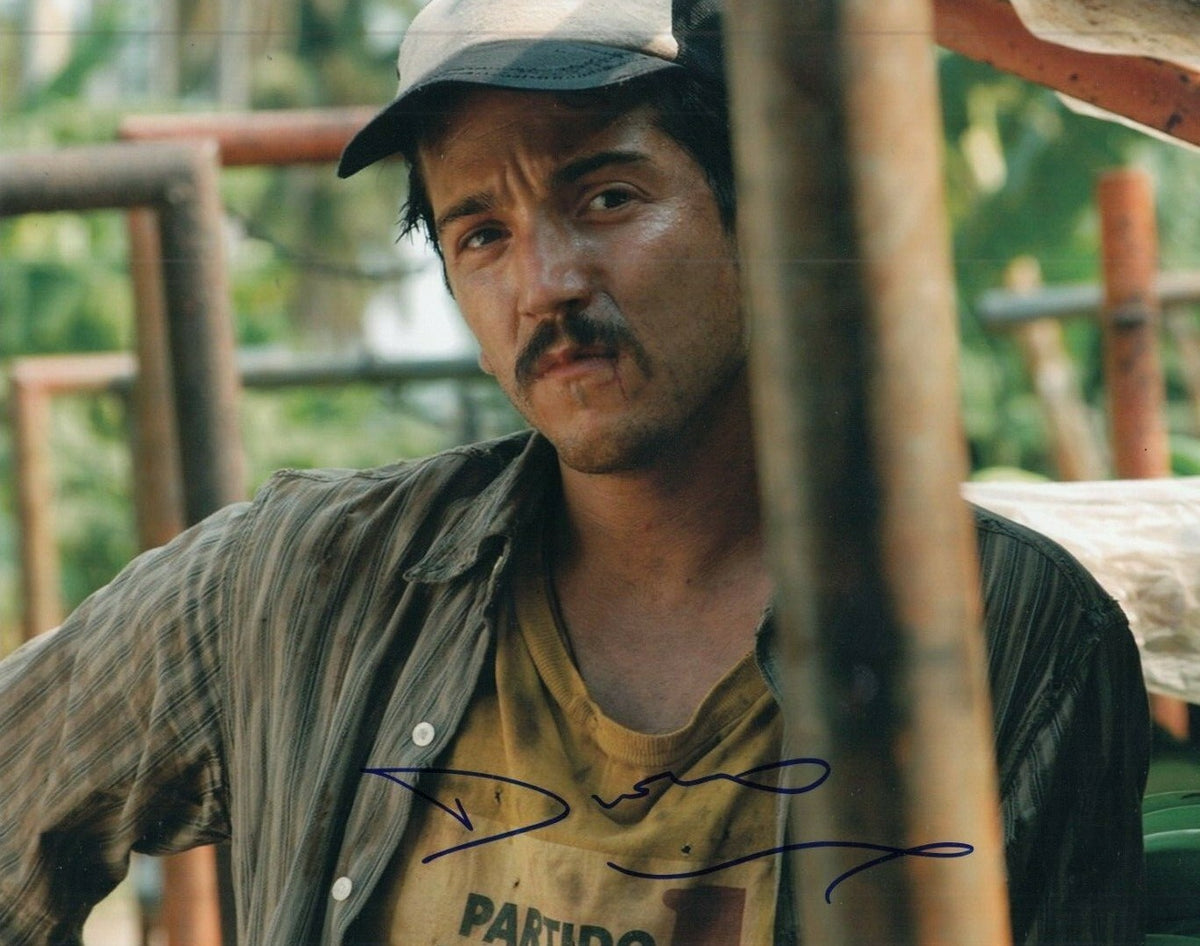 DIEGO LUNA signed (RUDO Y CURSI) autographed Movie 8X10 photo *Beto* W/COA #2