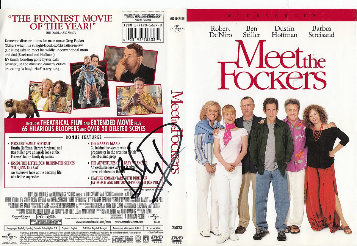 BLYTHE DANNER signed (MEET THE FOCKERS) DVD COVER *DINA BYRNES* W/COA