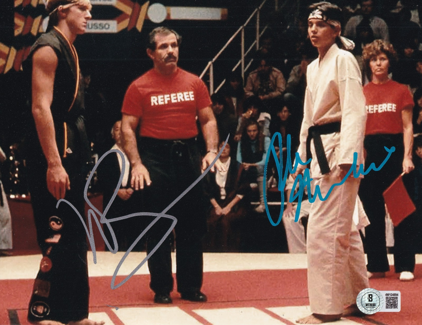 RALPH MACCHIO & WILLIAM ZABKA signed (THE KARATE KID) 8X10 photo Beckett BAS