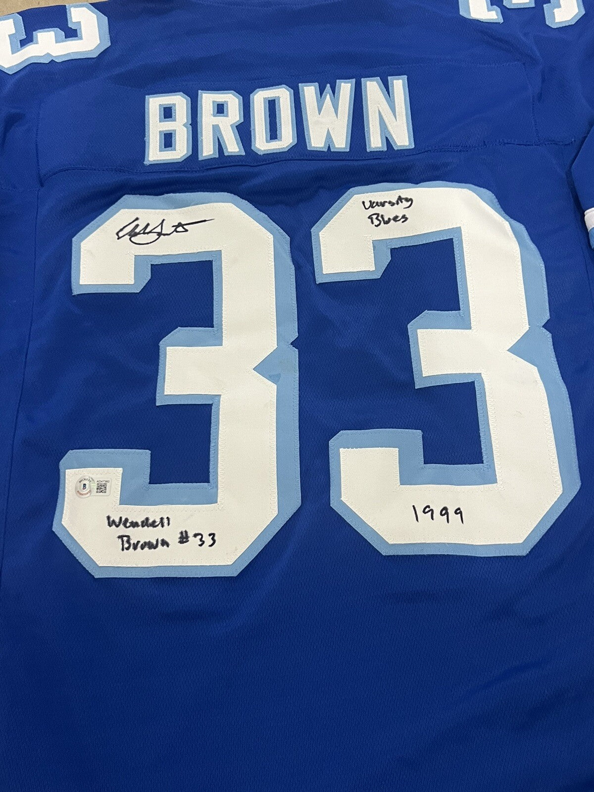 ELIEL SWINTON signed (VARSITY BLUES) Wendell football jersey BECKETT BAS AD47360