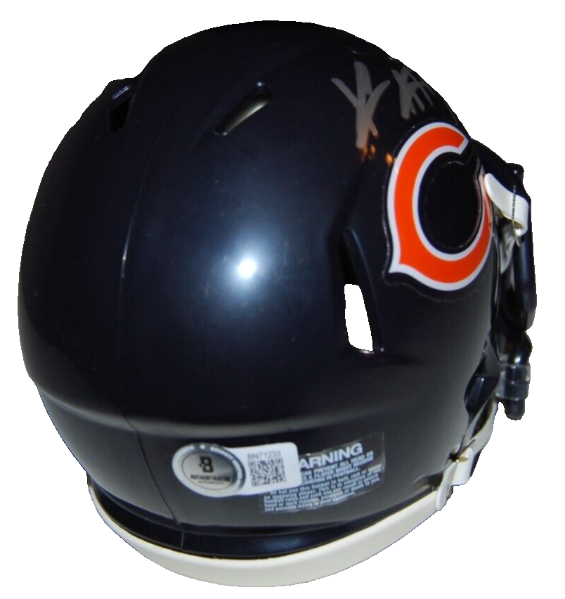 KEENAN ALLEN signed (CHICAGO BEARS) mini football helmet BECKETT BAS BN71233