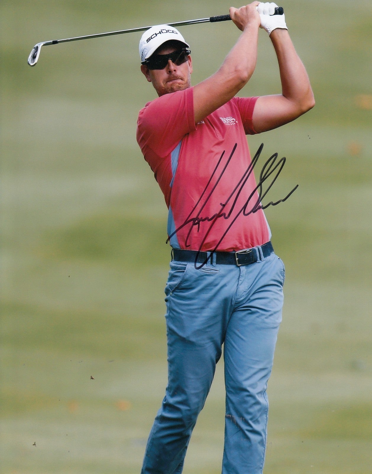 HENRIK STENSON signed (PGA GOLF) 8X10 photo *BRITISH OPEN CHAMPION* W/COA #4