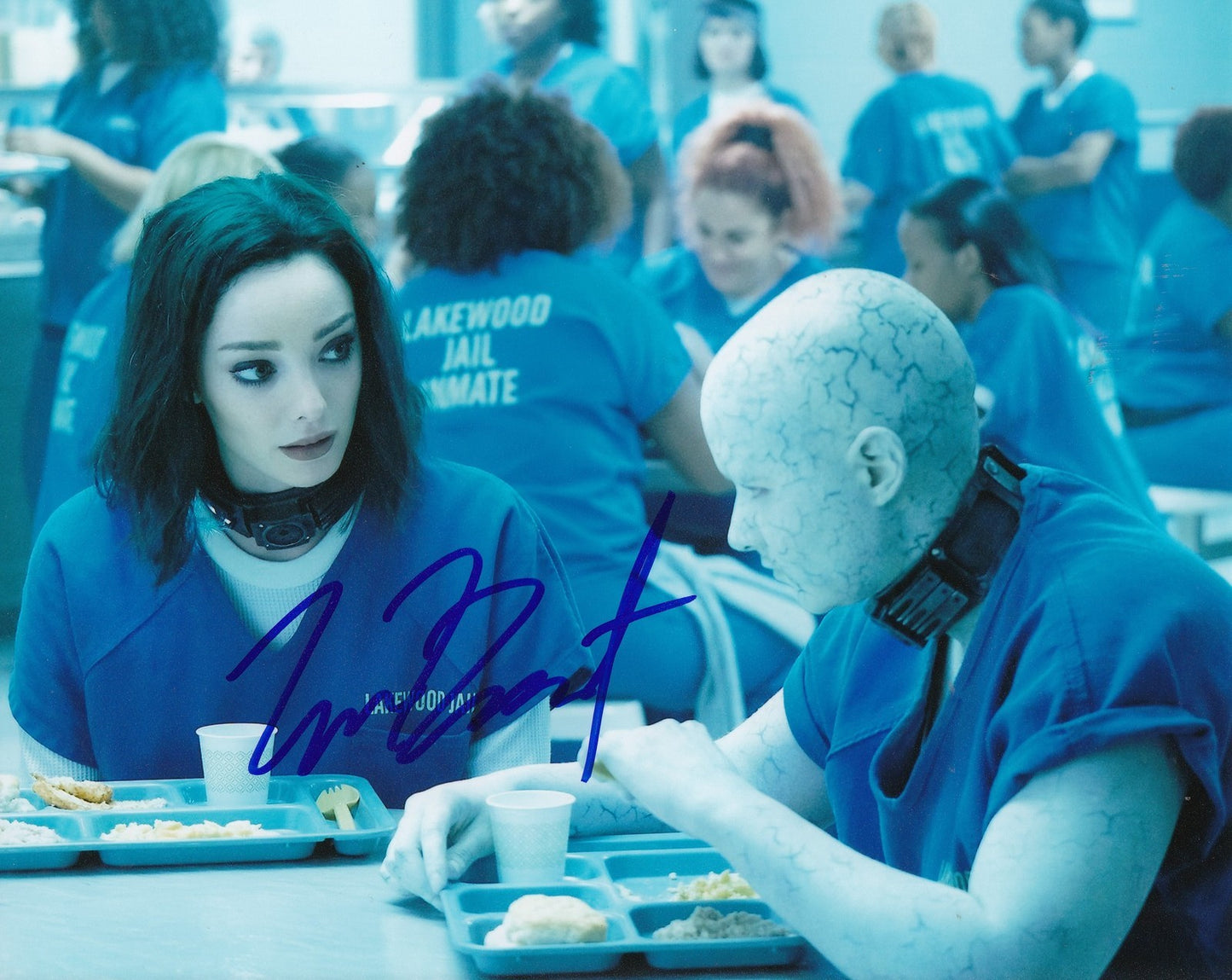 EMMA DUMONT signed (THE GIFTED) LORNA DANE *POLARIS* 8X10 photo W/COA "PROOF" #5