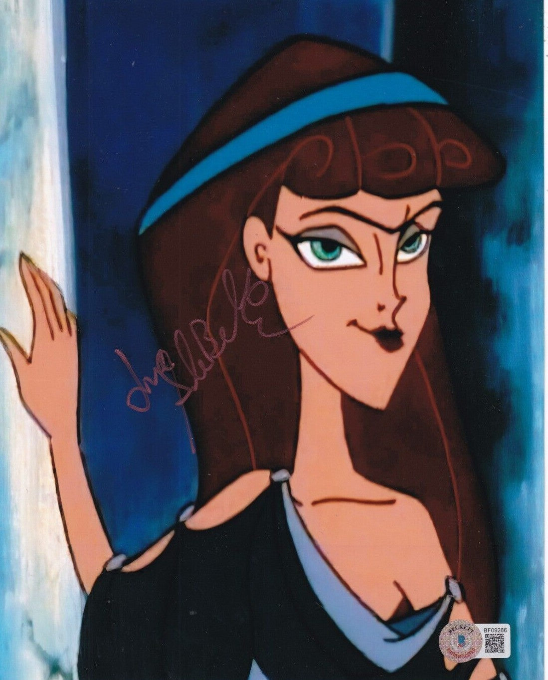 SANDRA BERNHARD signed (HERCULES) Cassandra 8X10 photo BECKETT BAS BF09286