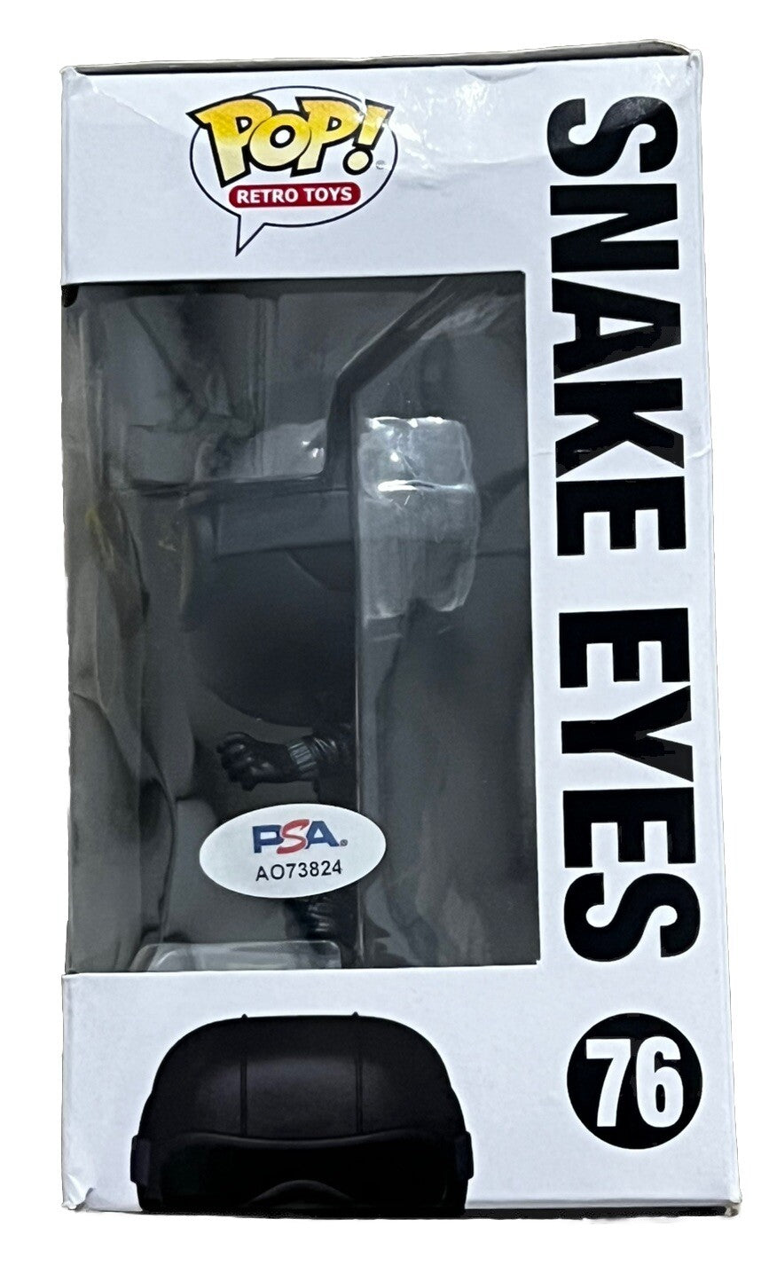 RAY PARK signed (GI JOE) Snake Eyes #76 Funko Pop #450 PSA/DNA AO73824