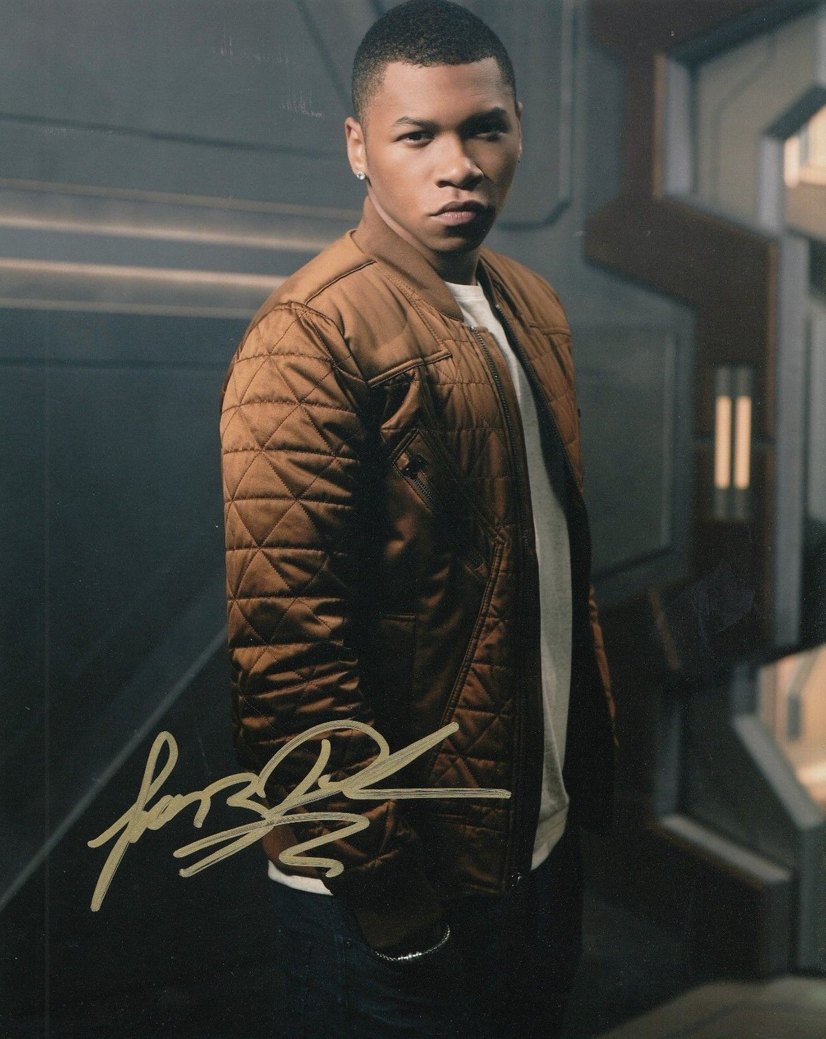FRANZ DRAMEH signed (LEGENDS OF TOMORROW) *FIRESTORM* 8X10 photo "PROOF" W/COA C