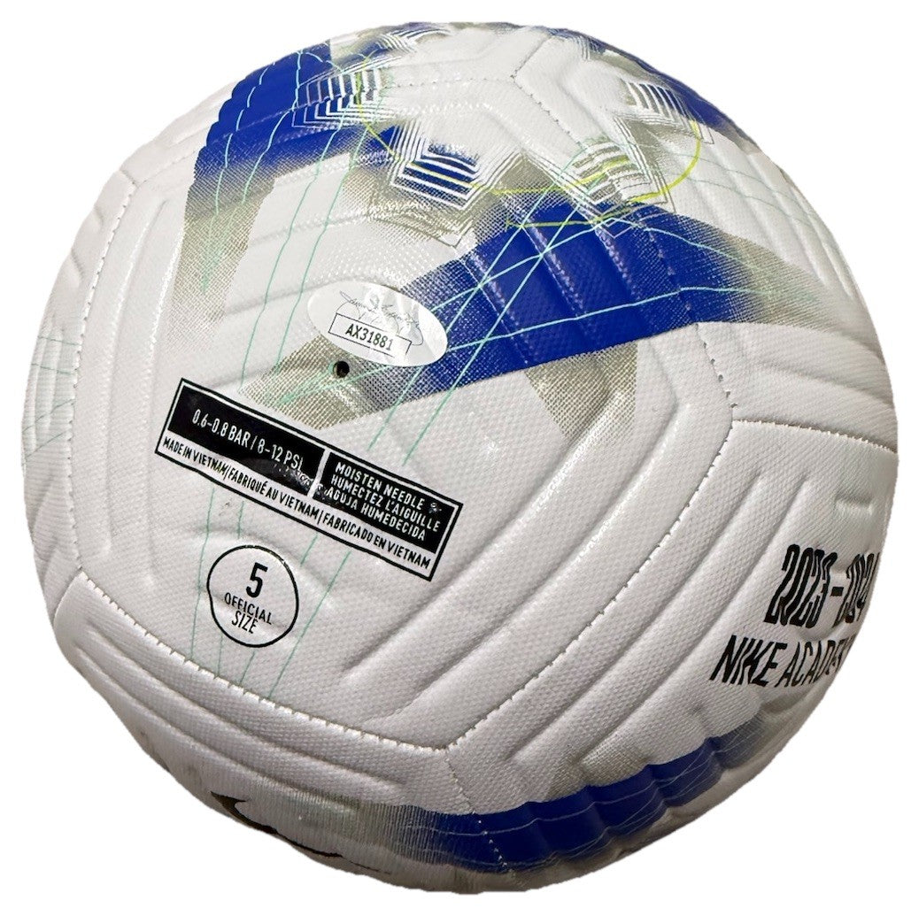 RAHEEM STERLING and NICHOLAS JACKSON signed CHELSEA FC Soccer ball JSA AX31881