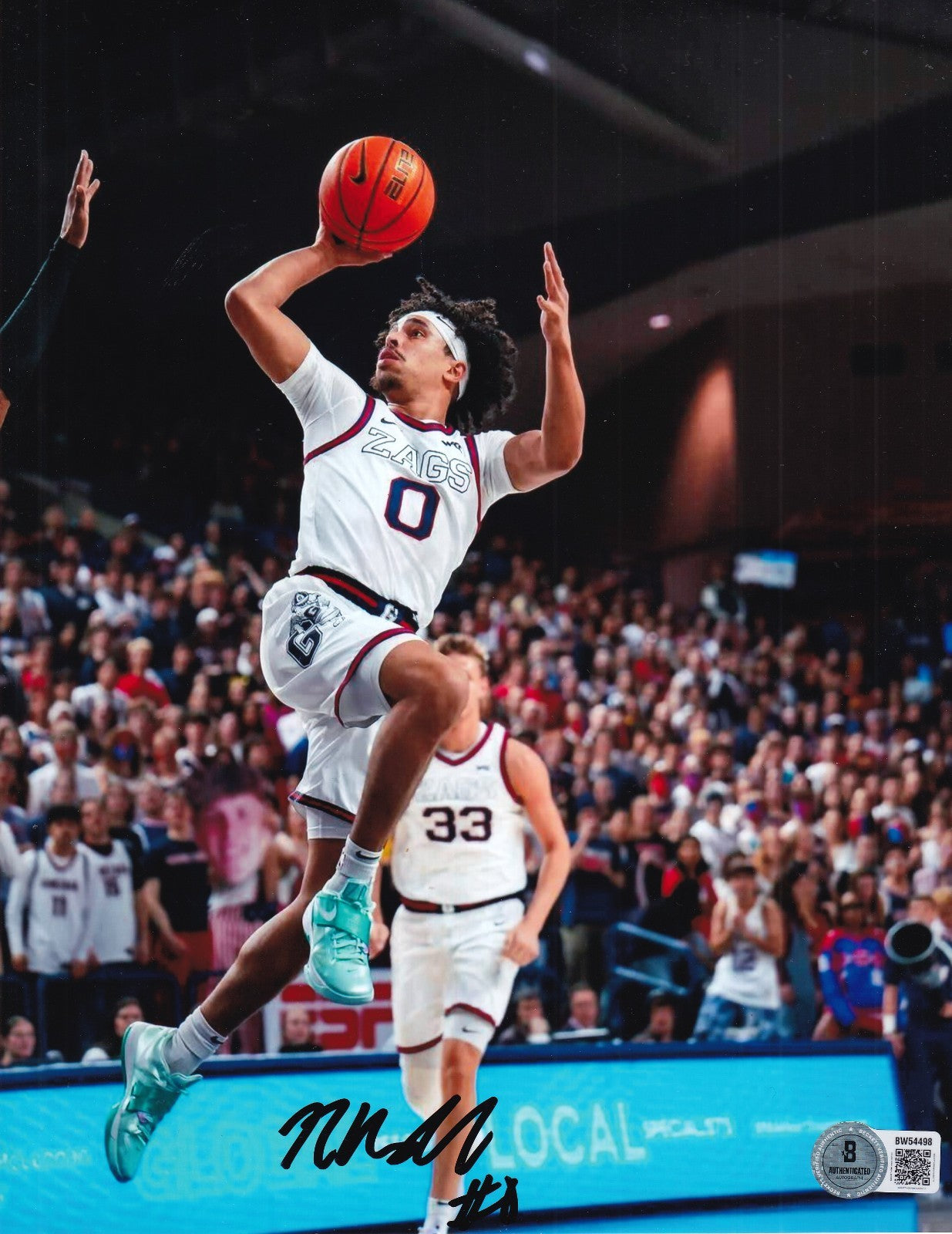 RYAN NEMBHARD signed (GONZAGA BULLDOGS) basketball 8X10 photo BECKETT BW54498