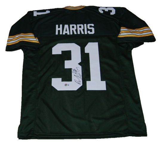 AL HARRIS signed (GREEN BAY PACKERS) custom football jersey BECKETT BAS BW61045