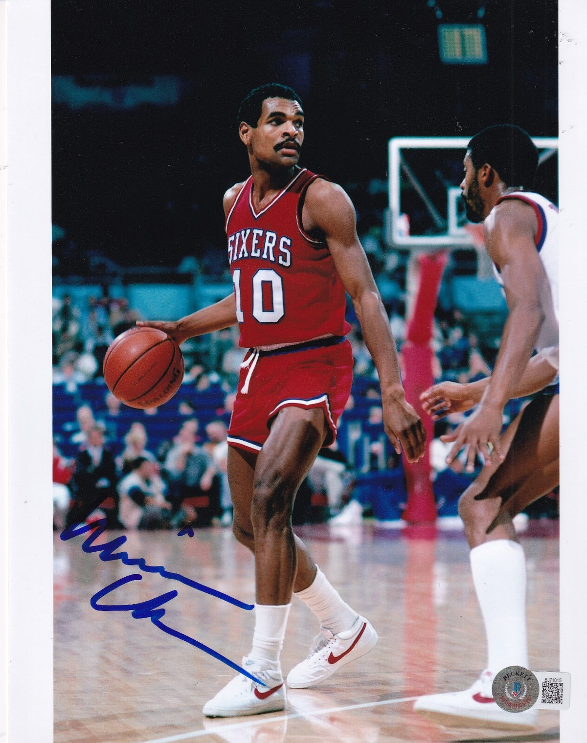 MAURICE CHEEKS signed (PHILADELPHIA 76ERS) basketball 8X10 photo BECKETT BJ71015