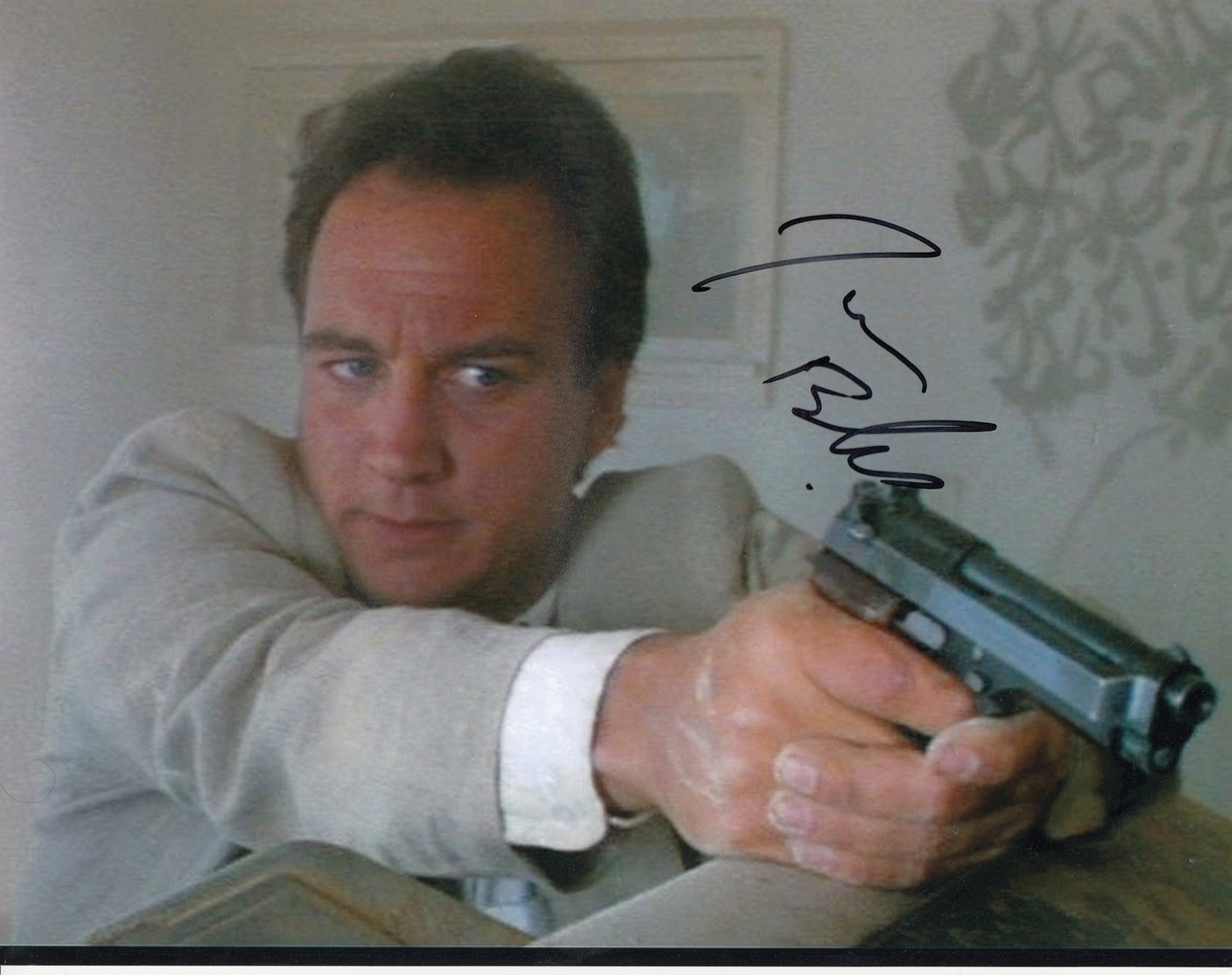 JIM BELUSHI signed (K-9) Movie 8X10 photo *Det Mike Dooley* W/COA #2