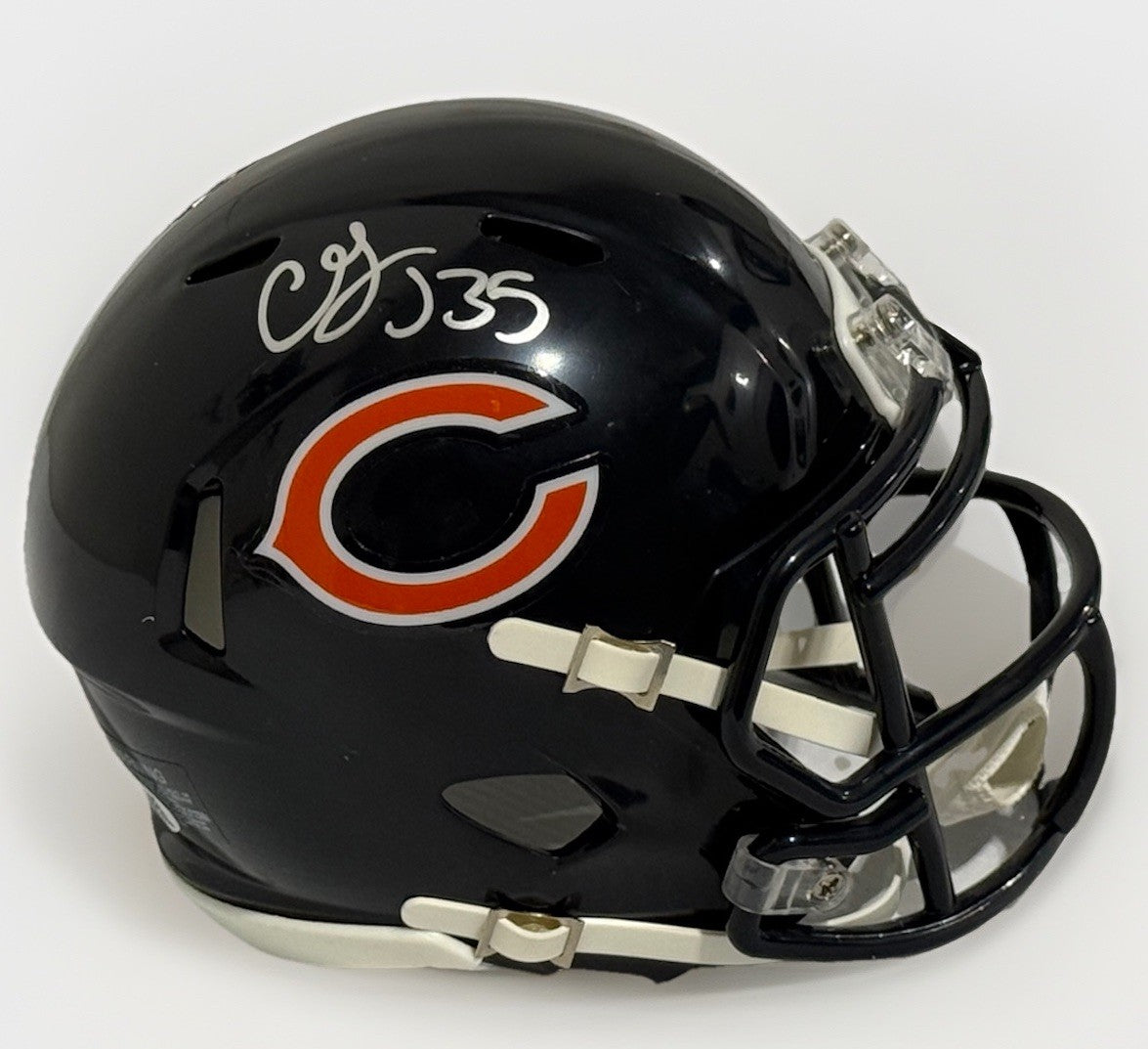 CJ GARDNER-JOHNSON signed (CHICAGO BEARS) mini football helmet JSA CK194741