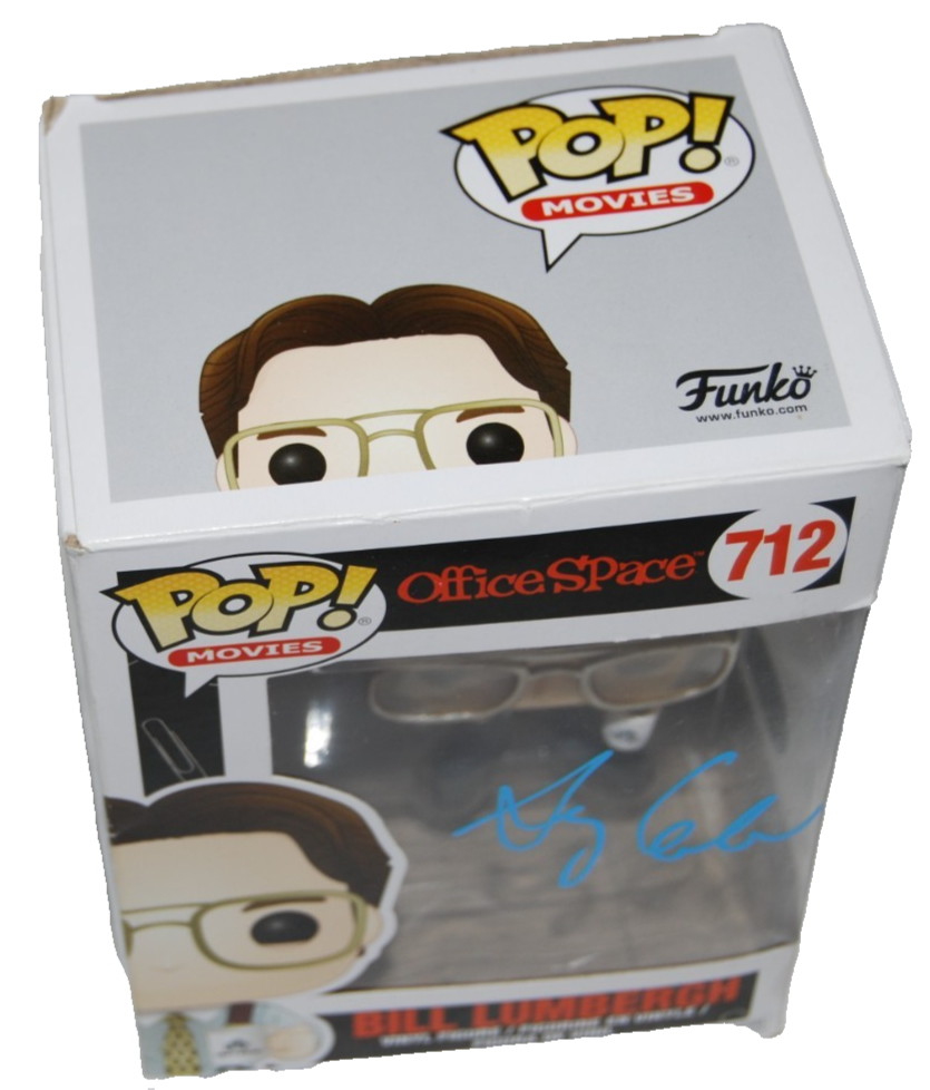 GARY COLE signed (OFFICE SPACE) Bill Lumbergh Funko Pop #712 BECKETT BY085878