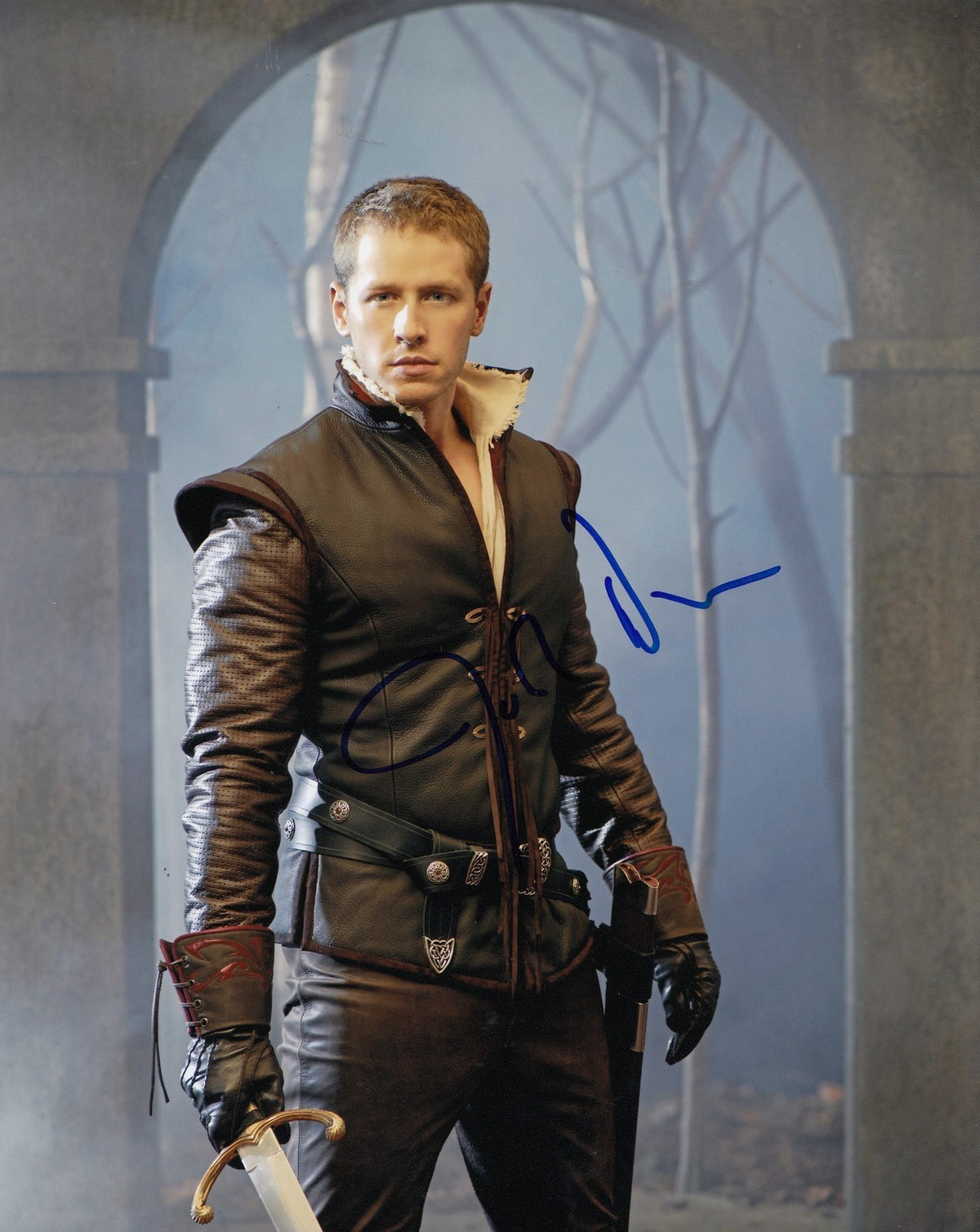 JOSH DALLAS signed (ONCE UPON A TIME) 8X10 photo W/COA *PRINCE CHARMING*  #2