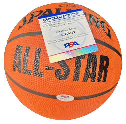 RAYAN RUPERT signed (PORTLAND TRAIL BLAZERS) Spalding basketball PSA/DNA AN10427