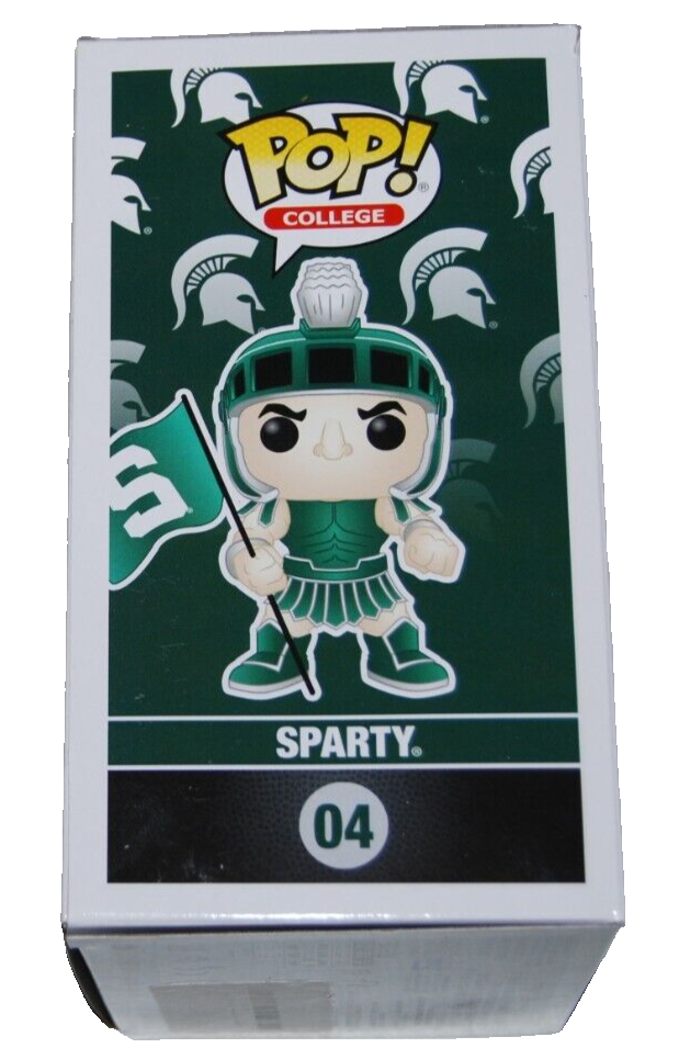 TOM IZZO signed (MICHIGAN STATE SPARTANS) Sparty #04 Funko Pop BECKETT BR32948
