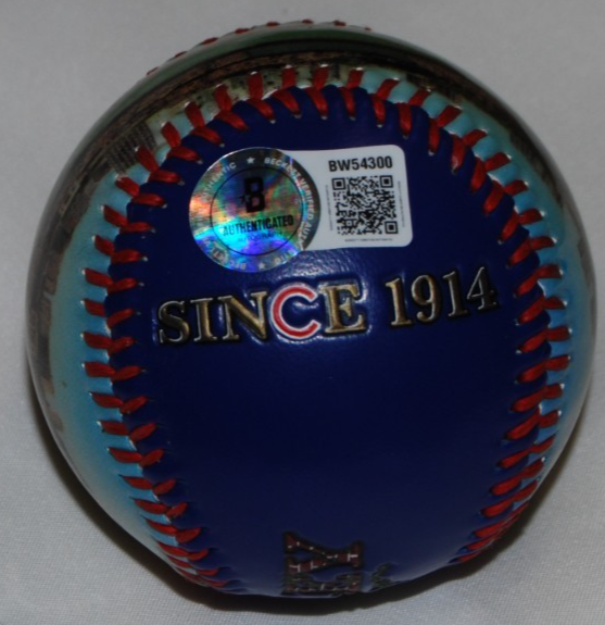 KEVIN ALCANTARA signed (CHICAGO CUBS) Wrigley Field baseball BECKETT BW54300