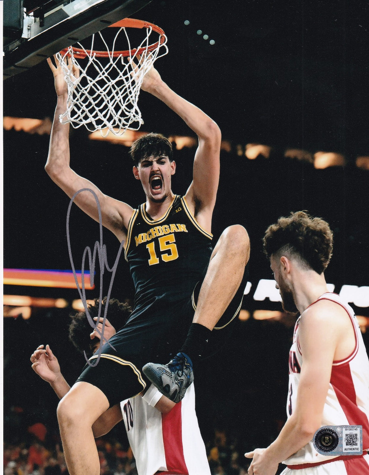 ADAY MARA signed (MICHIGAN WOLVERINES) basketball 8x10 PHOTO BECKETT BY085745
