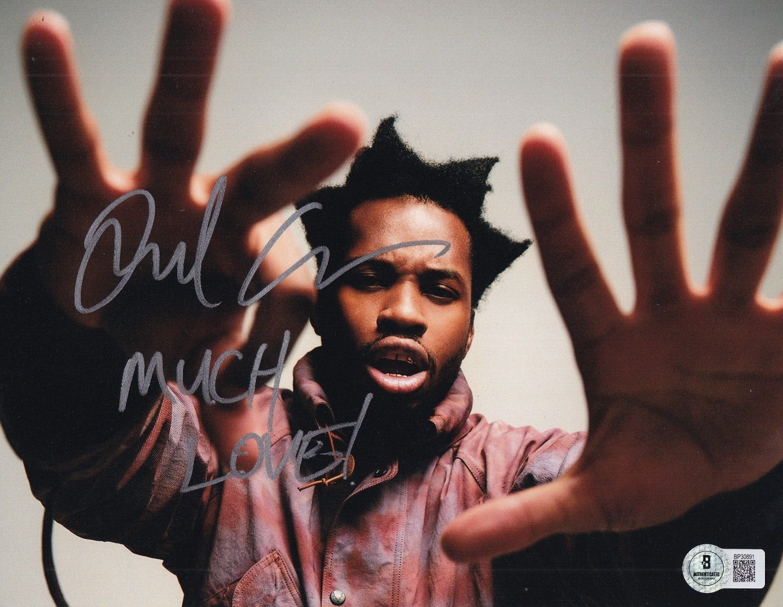 DENZEL CURRY signed (BLACK FLAG FREESTYLE) Rap Music 8X10 photo BECKETT BP30891