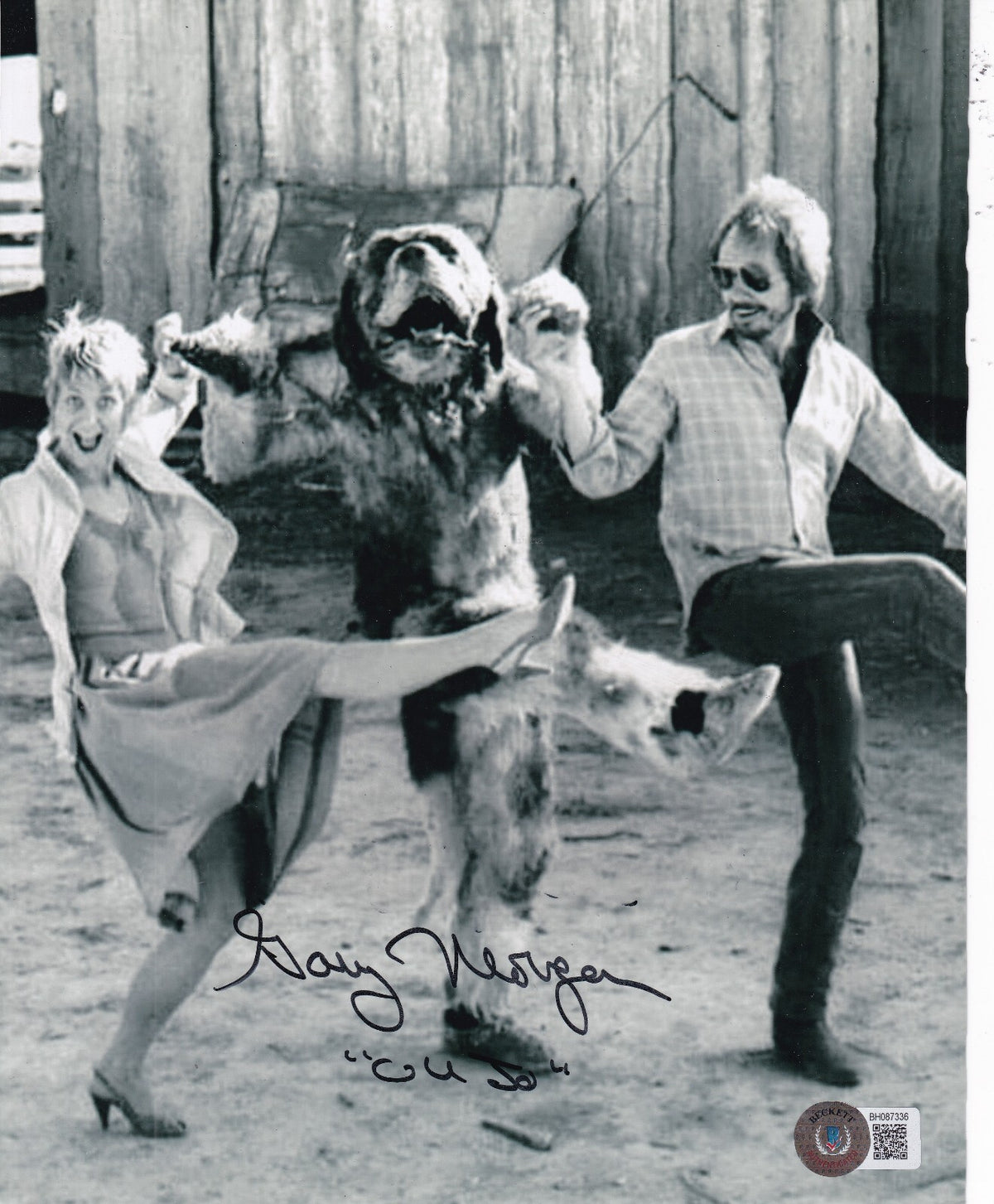 GARY MORGAN signed (CUJO) Stunt Double Movie 8X10 photo BECKETT BAS BH087336