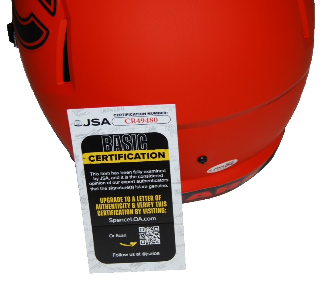 COLSTON LOVELAND signed CHICAGO BEARS Full Size RAVE replica helmet JSA CR49480