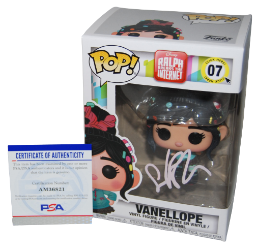 SARAH SILVERMAN signed (RALPH BREAKS THE INTERNET) #07 Funko Pop PSA/DNA AM36821