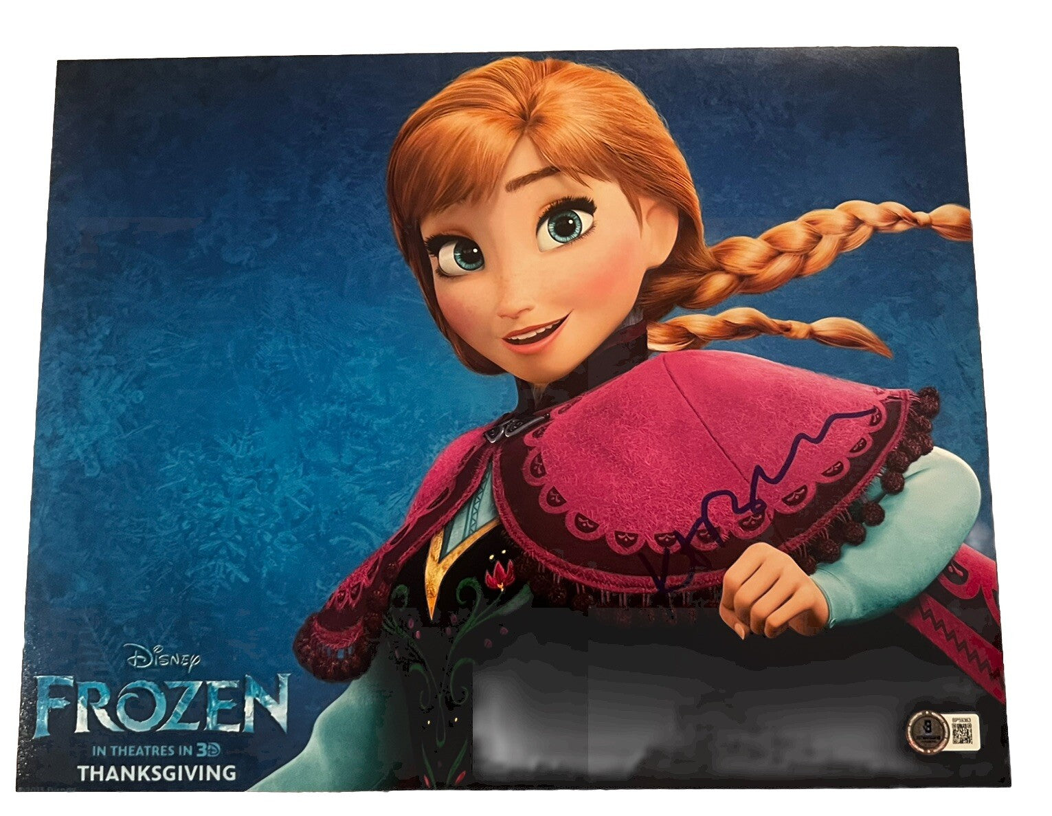 Kristen Bell signed (Frozen) Disney Movie 11X14 photo BECKETT BAS BP59363